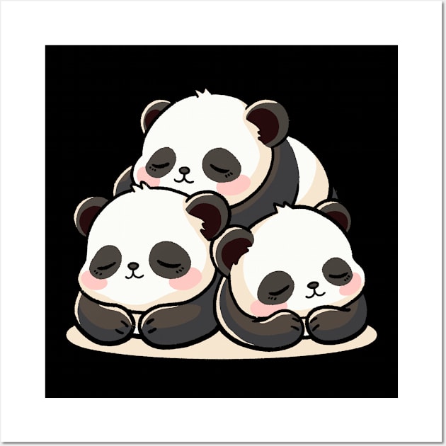 Panda Pals Wall Art by FanFreak